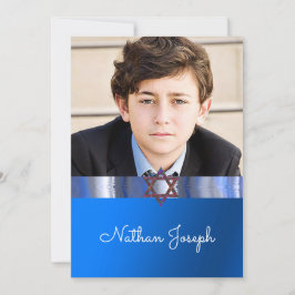 Convites Bar Mitzvah, Estrela de David, Personalizada