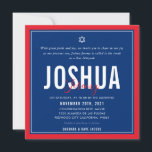 Convites BAR MITZVAH, futebol moderno, azul-vermelho, ELLIN<br><div class="desc">por kat massard >> kat@simplysweetPAPERIE.com << CONTACT ME para texto personalizado ou para adicionar quaisquer linhas em Hebraico Ame o design, mas gostaria de ver algumas mudanças - outro esquema de cores, produto, adicionar uma foto ou adaptado para uma ocasião diferente - sem preocupações me contate - estou feliz em...</div>