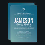 Convites BAR MITZVAH - gradiente de menta azul-escura da es<br><div class="desc">por kat massard >> kat@simplysweetPAPERIE.com << CONTACT ME para texto personalizado ou para adicionar quaisquer linhas em Hebraico Ame o design, mas gostaria de ver algumas mudanças - outro esquema de cores, produto, adicionar uma foto ou adaptado para uma ocasião diferente - sem preocupações me contate - estou feliz em...</div>