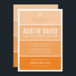 Convites BAR MITZVAH - gradiente moderno ombre laranja - ne<br><div class="desc">por kat massard >> kat@simplysweetPAPERIE.com << CONTACT ME para texto personalizado ou para adicionar quaisquer linhas em Hebraico Ame o design, mas gostaria de ver algumas mudanças - outro esquema de cores, produto, adicionar uma foto ou adaptado para uma ocasião diferente - sem preocupações me contate - estou feliz em...</div>