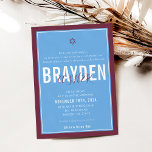 Convites BAR MITZVAH marrom azul-de-futebol<br><div class="desc">por kat massard >> kat@simplysweetPAPERIE.com << CONTACT ME para texto personalizado ou para adicionar quaisquer linhas em Hebraico Ame o design, mas gostaria de ver algumas mudanças - outro esquema de cores, produto, adicionar uma foto ou adaptado para uma ocasião diferente - sem preocupações me contate - estou feliz em...</div>