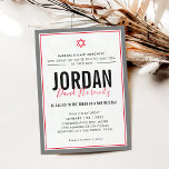 Convites BAR MITZVAH, moderna estrela, cinza vermelho simpl<br><div class="desc">por kat massard >> kat@simplysweetPAPERIE.com << CONTACT ME para texto personalizado ou para adicionar quaisquer linhas em Hebraico Ame o design, mas gostaria de ver algumas mudanças - outro esquema de cores, produto, adicionar uma foto ou adaptado para uma ocasião diferente - sem preocupações me contate - estou feliz em...</div>