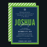 Convites BAR MITZVAH moderno atleta marinho verde nfl<br><div class="desc">por kat massard >> kat@simplysweetPAPERIE.com << CONTACT ME para texto personalizado ou para adicionar quaisquer linhas em Hebraico Ame o design, mas gostaria de ver algumas mudanças - outro esquema de cores, produto, adicionar uma foto ou adaptado para uma ocasião diferente - sem preocupações me contate - estou feliz em...</div>