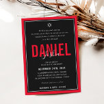 Convites BAR MITZVAH moderno atleta negro vermelho-escuro<br><div class="desc">por kat massard >> kat@simplysweetPAPERIE.com << CONTACT ME para texto personalizado ou para adicionar quaisquer linhas em Hebraico Ame o design, mas gostaria de ver algumas mudanças - outro esquema de cores, produto, adicionar uma foto ou adaptado para uma ocasião diferente - sem preocupações me contate - estou feliz em...</div>