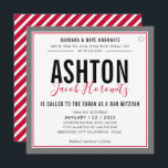 Convites BAR MITZVAH moderno esporte negro vermelho-masculi<br><div class="desc">por kat massard >> kat@simplysweetPAPERIE.com << CONTACT ME para texto personalizado ou para adicionar quaisquer linhas em Hebraico Ame o design, mas gostaria de ver algumas mudanças - outro esquema de cores, produto, adicionar uma foto ou adaptado para uma ocasião diferente - sem preocupações me contate - estou feliz em...</div>