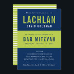 Convites BAR MITZVAH moderno limão azul de tipografia mínim<br><div class="desc">por kat massard >> WWW.SIMPLYSWEETPAPERIE.COM << CONTACT ME para texto personalizado ou para adicionar quaisquer linhas em Hebraico Ame o design, mas gostaria de ver algumas mudanças - outro esquema de cores, produto, adicionar uma foto ou adaptado para uma ocasião diferente - sem preocupações me contate - estou feliz em...</div>