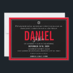 Convites BAR MITZVAH moderno rapaz desportivo corajoso negr<br><div class="desc">por kat massard >> kat@simplysweetPAPERIE.com << CONTACT ME para texto personalizado ou para adicionar quaisquer linhas em Hebraico Ame o design, mas gostaria de ver algumas mudanças - outro esquema de cores, produto, adicionar uma foto ou adaptado para uma ocasião diferente - sem preocupações me contate - estou feliz em...</div>