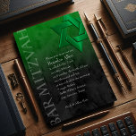 Convites Bar Mitzvah Na moda Estrela Verde de David Ombre<br><div class="desc">Conjuntos de convites para o bar Mitzvah e Bat Mitzvah desenhados por Umua. Impresso e enviado pela Zazzle ou seus parceiros.</div>