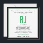 Convites BAR MITZVAH nome moderno kelly verde preto<br><div class="desc">por kat massard >> kat@simplysweetPAPERIE.com << CONTACT ME para texto personalizado ou para adicionar quaisquer linhas em Hebraico Ame o design, mas gostaria de ver algumas mudanças - outro esquema de cores, produto, adicionar uma foto ou adaptado para uma ocasião diferente - sem preocupações me contate - estou feliz em...</div>