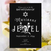 Bar Mitzvah Preto e Branco