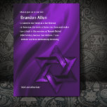Convites Bar Mitzvah Purple Star de David<br><div class="desc">Conjuntos de convites para o bar Mitzvah e Bat Mitzvah desenhados por Umua. Impresso e enviado pela Zazzle ou seus parceiros.</div>