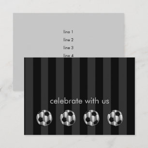 Convites Bar Mitzvah Silver Balls