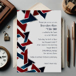 Convites Bar Mitzvah Silver Marinho Estrela Vermelha Azul d<br><div class="desc">Bar Mitzvah Silver Marinho Blue Red Star de David Bar Mitzvah e conjuntos de convites Bat Mitzvah projetados por Umua. Impresso e enviado pela Zazzle ou seus parceiros.</div>