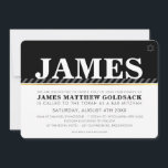 Convites BAR MITZVAH SIMPLES estrela judaica moderna preto<br><div class="desc">por kat massard >>> WWW.SIMPLYSWEETPAPERIE.COM <<<</div>