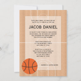 Convites Bar Mitzvah Temático de Basquetebol