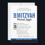 Convites BAR MODERN MITZVAH data de tendência azul real pre<br><div class="desc">por kat massard > WWW.SIMPLYSWEETPAPERIE.com Ame o design,  mas gostaria de ver algumas mudanças - outro esquema de cores,  produto,  adicionar uma foto ou adaptado para uma ocasião diferente - não me preocupes simplesmente me contatar - estou feliz em ajudar! - - - -</div>