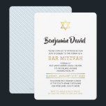 Convites BAR MODERNO MITZVAH CONVIDA estrela simples na mod<br><div class="desc">por kat massard >> www.simplysweetPAPERIE.com << Um design simples, mas clássico, para a celebração do BAT MITZVAH do seu filho. Uau seus amigos e família com este pequeno número;D Configuração como modelo é simples para você adicionar seus próprios detalhes, adicionar sua foto ou clicar no botão personalizar e você pode...</div>