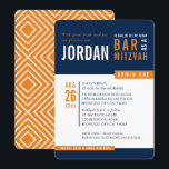 Convites BAR MODERNO MITZVAH tendência de bloqueio marinho<br><div class="desc">por kat massard > WWW.SIMPLYSWEETPAPERIE.com Ame o design,  mas gostaria de ver algumas mudanças - outro esquema de cores,  produto,  adicionar uma foto ou adaptado para uma ocasião diferente - não me preocupes simplesmente me contatar - estou feliz em ajudar! - - - -</div>