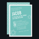 Convites Bar NEGRITO MITZVAH, branco de menta de ângulo mod<br><div class="desc">por kat massard > WWW.SIMPLYSWEETPAPERIE.com Ame o design,  mas gostaria de ver algumas mudanças - outro esquema de cores,  produto,  adicionar uma foto ou adaptado para uma ocasião diferente - não me preocupes simplesmente me contatar - estou feliz em ajudar! - - - -</div>