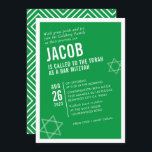 Convites Bar NEGRITO MITZVAH, branco verde, de ângulo moder<br><div class="desc">por kat massard > WWW.SIMPLYSWEETPAPERIE.com Ame o design,  mas gostaria de ver algumas mudanças - outro esquema de cores,  produto,  adicionar uma foto ou adaptado para uma ocasião diferente - não me preocupes simplesmente me contatar - estou feliz em ajudar! - - - -</div>