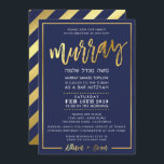 Convites BAR PERSONALIZADO Mitzvah Convidar para marinho Mu<br><div class="desc">por kat massard >> WWW.SIMPLYSWEETPAPERIE.COM << CONTACT ME para o "faux gold foil effect type" personalizado, este é um gráfico especialmente criado E para incluir a inscrição hebraica Ame o design, mas gostaria de ver algumas mudanças - outro esquema de cores, produto, adicionar uma foto ou adaptado para uma ocasião...</div>