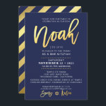 Convites BAR PERSONALIZADO Mitzvah Convide para Noah marinh<br><div class="desc">*** NOTA - O EFEITO DA FOLHA DE OURO É UMA IMPRESSÃO *** - - - - - - - - - - - - - - - - - - - - - - - - - - - - - - - - - CONTATE ME para o "tipo...</div>