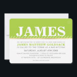 Convites BAR SIMPLES MITZVAH verde limão moderno da estrela<br><div class="desc">pelo kat massard >> WWW.SIMPLYSWEETPAPERIE.COM <<< Uma tendência, design simples para os CONVITES MITZVAH do BAR do seu filho. Uau, seus amigos e família com este pequeno número;DSetup como modelo é simples para você adicionar seus próprios detalhes, adicionar sua foto ou clicar no botão personalizar e você pode adicionar ou...</div>