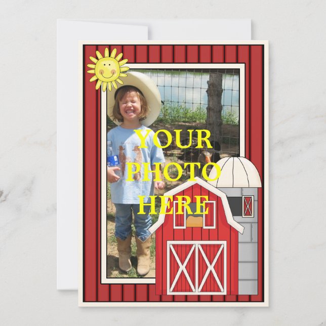 Convites Barão Vermelho Sunny Day - Festa ou Chá de fraldas (Frente)