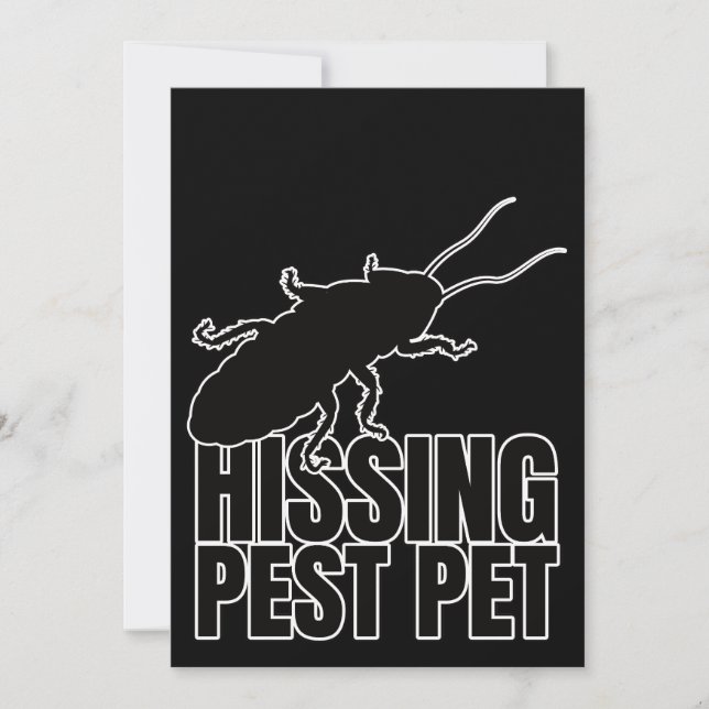 Convites Baratas Presas Baratas Barata Roach Hisser (Frente)
