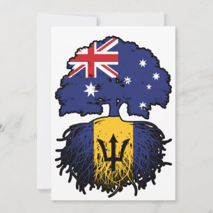 Convites Barbados Barbadiana Austrália Raízes de Árvore Aus