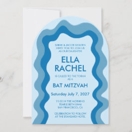 Convites BarBat Mitzvah personalizado do Arch de Moldura Mo