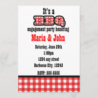 Barbecue CHURRASCO Gingham Summer Party