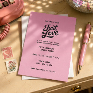 Convites Barbiecore Apenas Amor Rosa Retro
