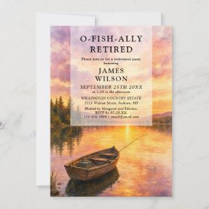 Convites Barco de Pesca O-Fish-Ally no Lago Festa de Aposen