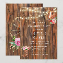 Barn Wood Lights Boots Festa de noivado de Cavalo