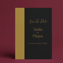 Convites Barra de Ouro Casamento Minimalista Salve a Data