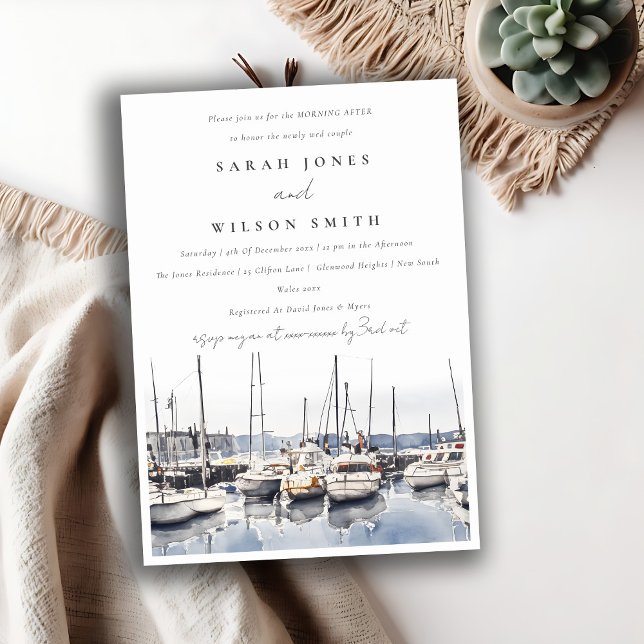 Convites Barragens de Porto Costeiro Mudado De Manhã Após (Criador carregado)