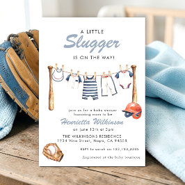 Convites Baseball Baby Shower Invitation - A Little Slugger