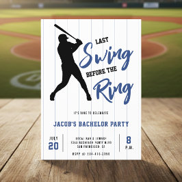 Convites Baseball Bachelor Party Last Swing Before the Ring
