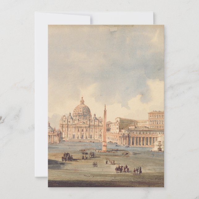 Convites Basílica Papal de São Pedro no Vaticano (Frente)