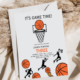 Convites Basketball Birthday Party Invitation