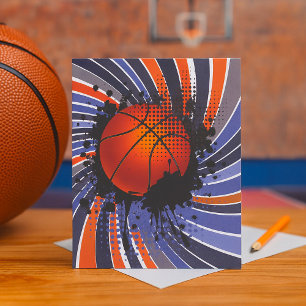 Convites Basquete Abstrato Urbano Grunge Retrô Esportes