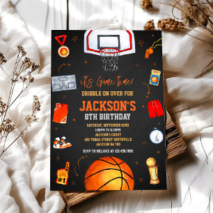 Convites Basquetebol É Hora do Jogo Esportes Menino Anivers