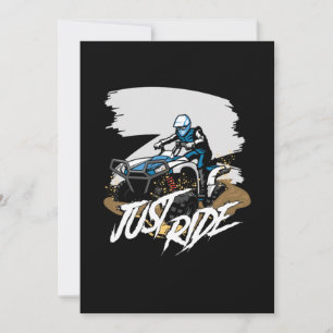 Convites Basta circular ATV Quad Racing Offroad 4x4 Rider G