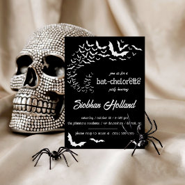 Convites Bat-chelorette Halloween Festa de solteira