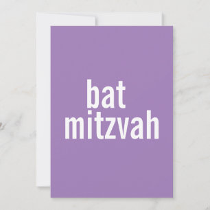 Convites Bat Mitzvah Anuncia {Purple}