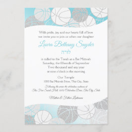 Convites Bat Mitzvah Blue e Silver