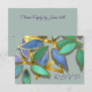 Convites Bat Mitzvah Blue Green Watercolor Pets sobre Star