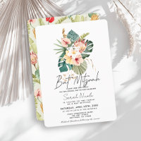 Bat Mitzvah Botânico de Hibisco Rosa Tropical