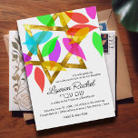 Convites Bat Mitzvah Colorir Petais em Star<br><div class="desc">Bat Mitzvah Colorful Petals sobre o Bar das estrelas Mitzvah e os conjuntos de convites Bat Mitzvah projetados por Umua. Impresso e enviado pela Zazzle ou seus parceiros.</div>